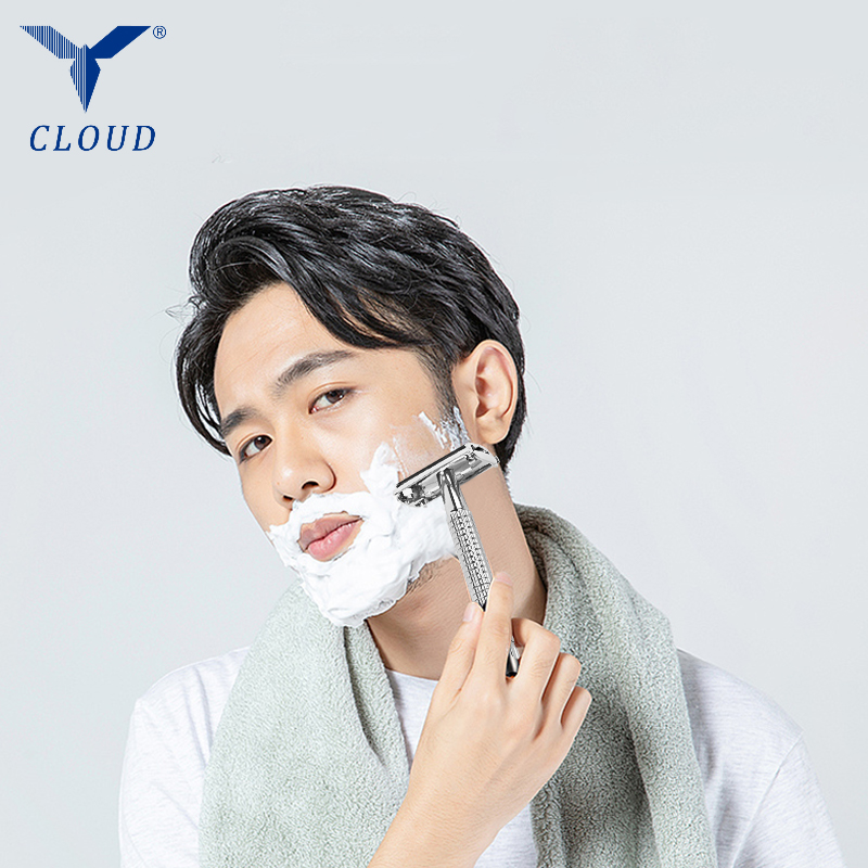 74 roestvrijstalen dubbele rand, open T-vormig handmatig scheermes