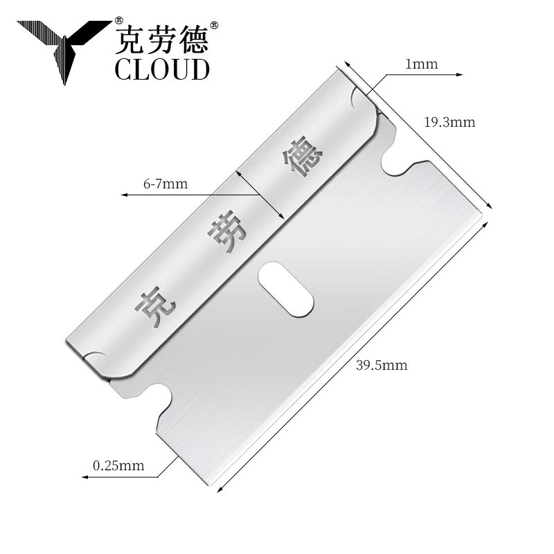 Multifunctionele veiligheidsscheermesjes met enkele rand