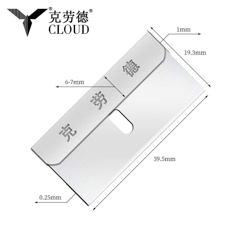 Multifunctionele veiligheidsscheermesjes met enkele rand