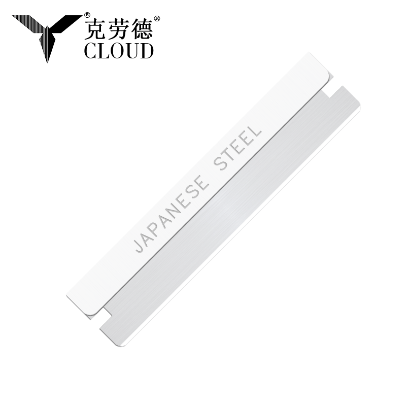 Gegolfde scheermesjes met enkele rand