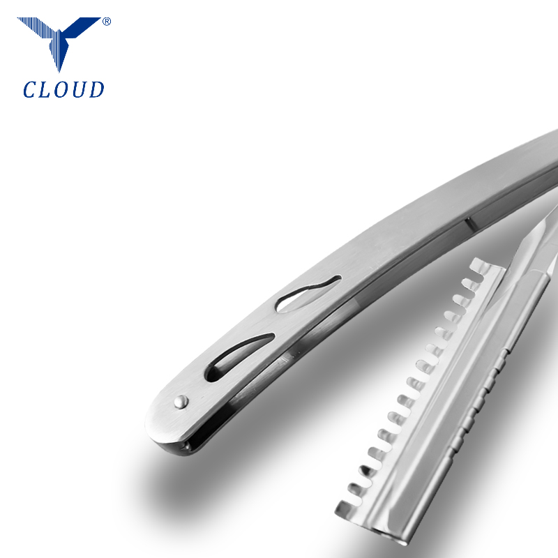 Duurzaam roestvrijstalen gegolfd scheermeshandvat