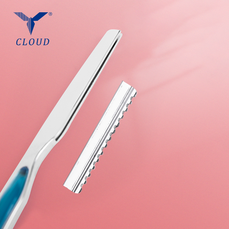 Haarscheermes Roestvrijstalen scheermes (plastic handvat)