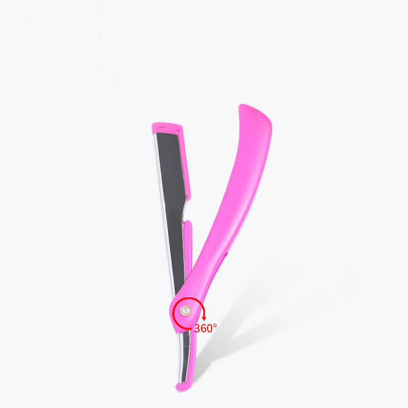 Plastic scheermeshandvat met 74 mesjes