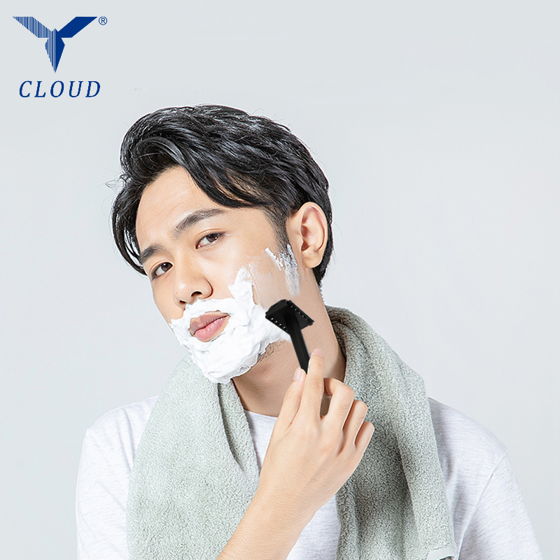 Reisdraagbaar plastic T-vormig scheermes met 74 messen