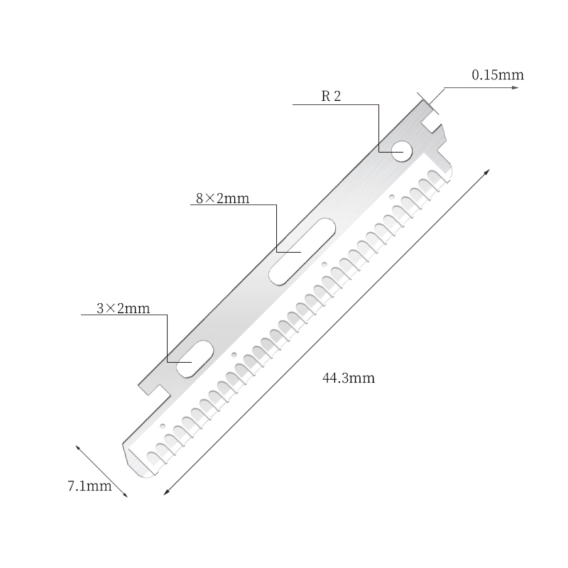Nano-gecoate roestvrijstalen scheermesjes voor gezicht en wenkbrauwen