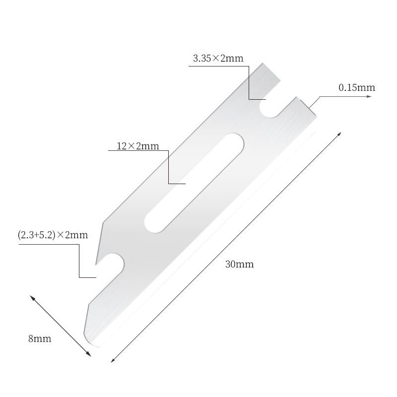 Draagbare ultragladde roestvrijstalen scheermesjes