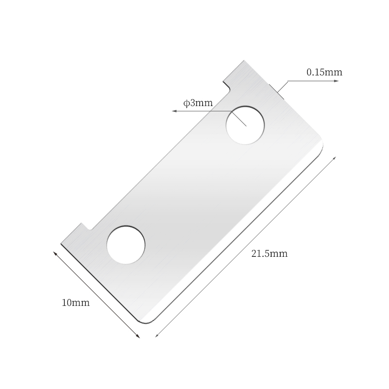 Enkelzijdige, geavanceerde roestvrijstalen wenkbrauwscheermesjes