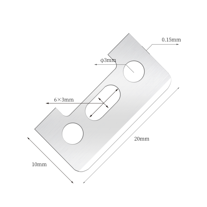 Enkelzijdige, geavanceerde roestvrijstalen wenkbrauwscheermesjes