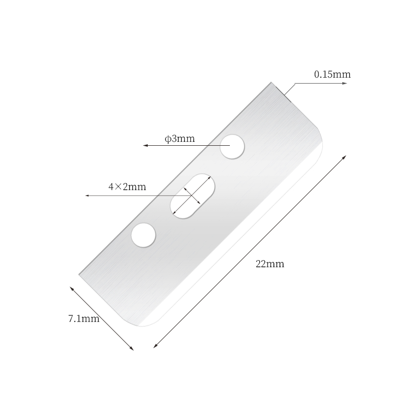 Multifunctioneel zijdeglad wenkbrauwscheermesje