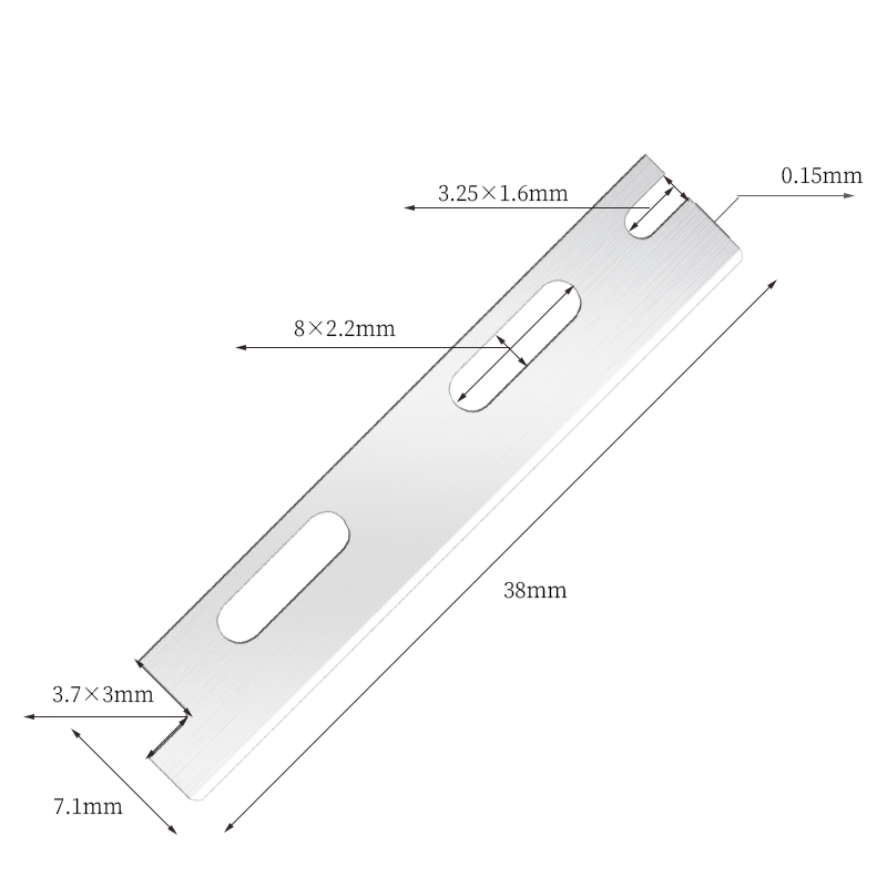Multi-use herbruikbare roestvrijstalen wenkbrauwscheermesjes