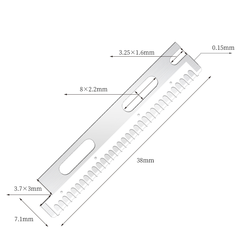Multi-use herbruikbare roestvrijstalen wenkbrauwscheermesjes