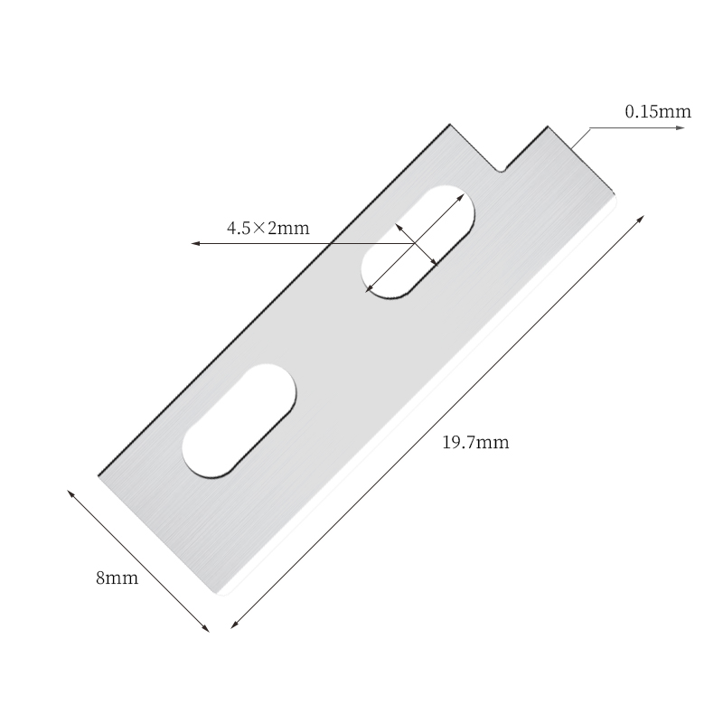 Precisie scherpe roestvrijstalen wenkbrauwvormmessen
