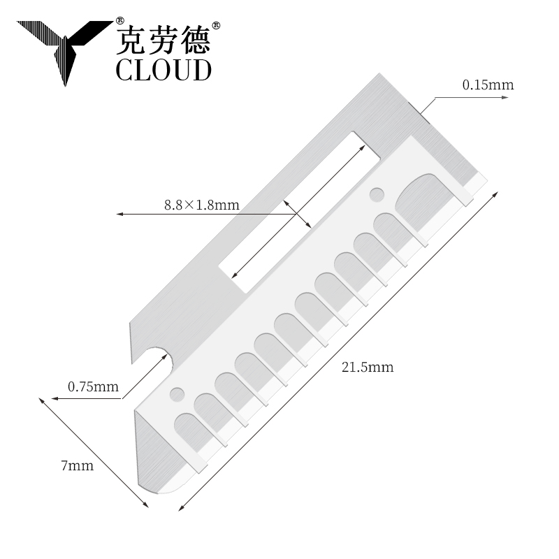 Precisie scherpe roestvrijstalen wenkbrauwvormmessen