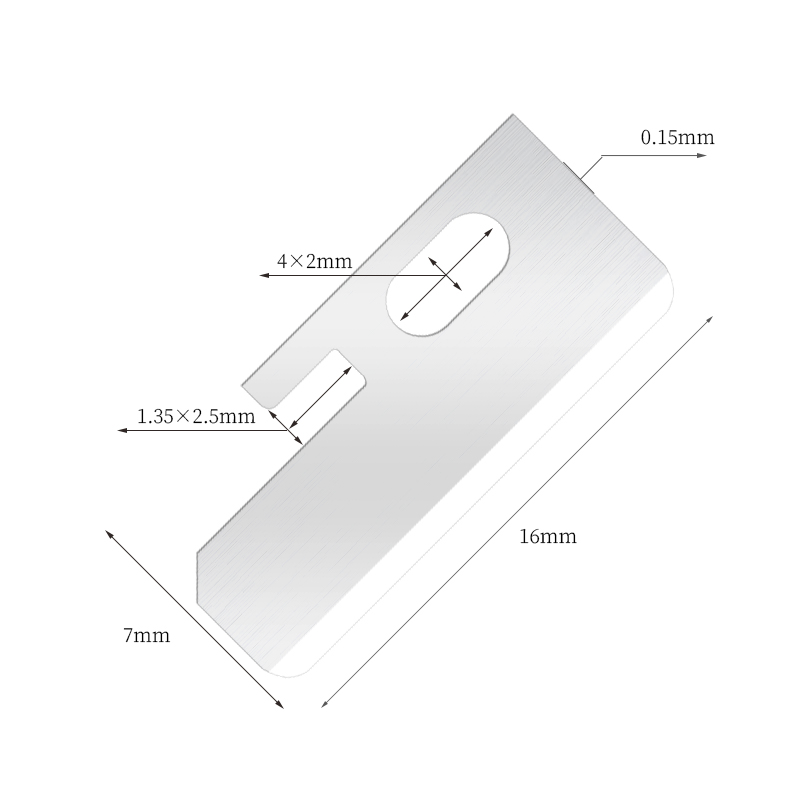 Precisie scherpe roestvrijstalen wenkbrauwvormmessen
