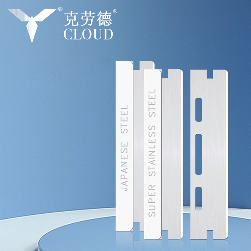 Gegolfde scheermesjes met enkele rand