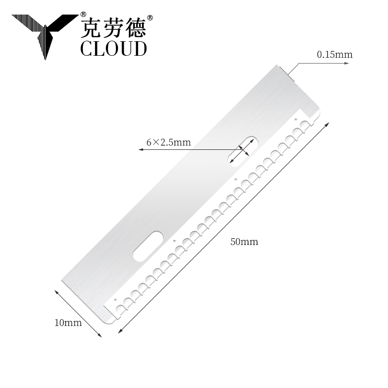 Duurzaam herbruikbaar roestvrijstalen wenkbrauwsnijmes