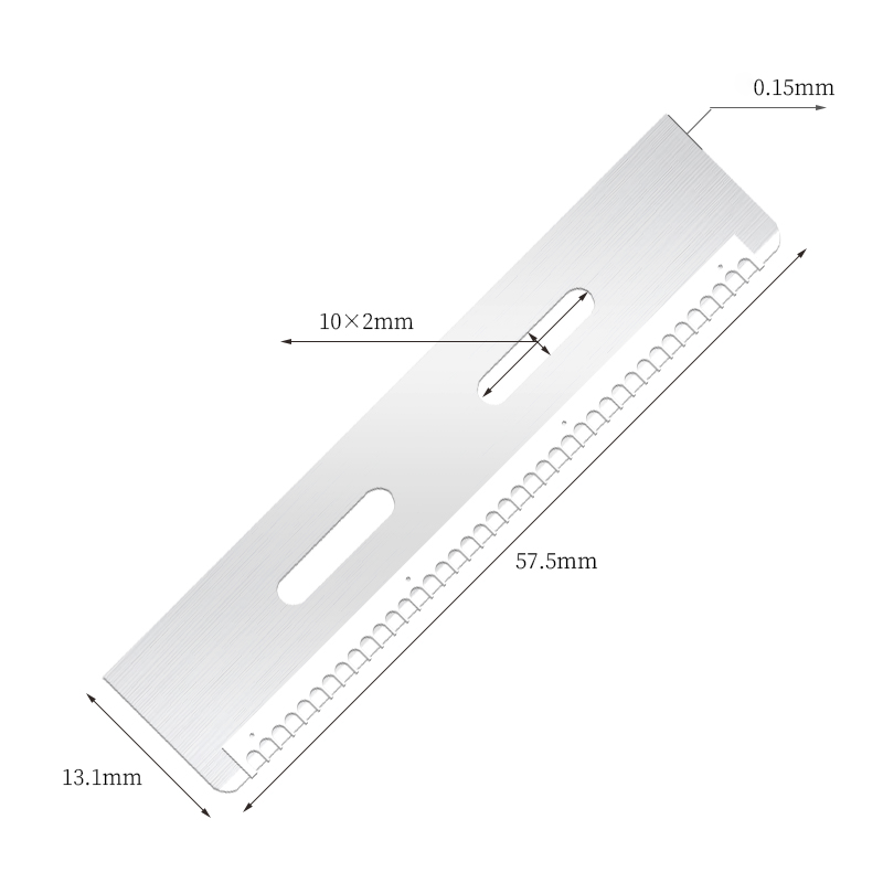 Duurzaam herbruikbaar roestvrijstalen wenkbrauwsnijmes