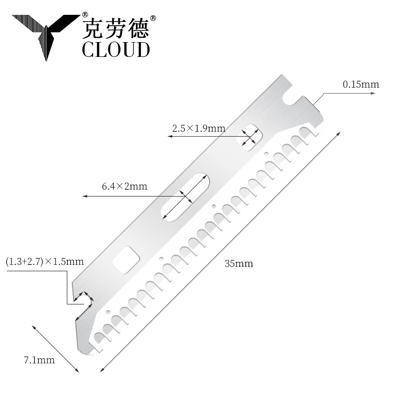 Multi-use herbruikbare roestvrijstalen wenkbrauwscheermesjes